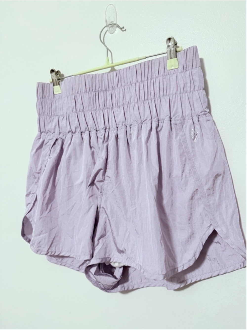 FP Movement Women’s High Rise Running Shorts Lavender Purple Size XL Lined - Picture 3 of 3